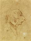 HENRI TOULOUSE-LAUTREC Group of 4 pen and ink drawing studies for Brandès et Leloir, dans Cabotins.